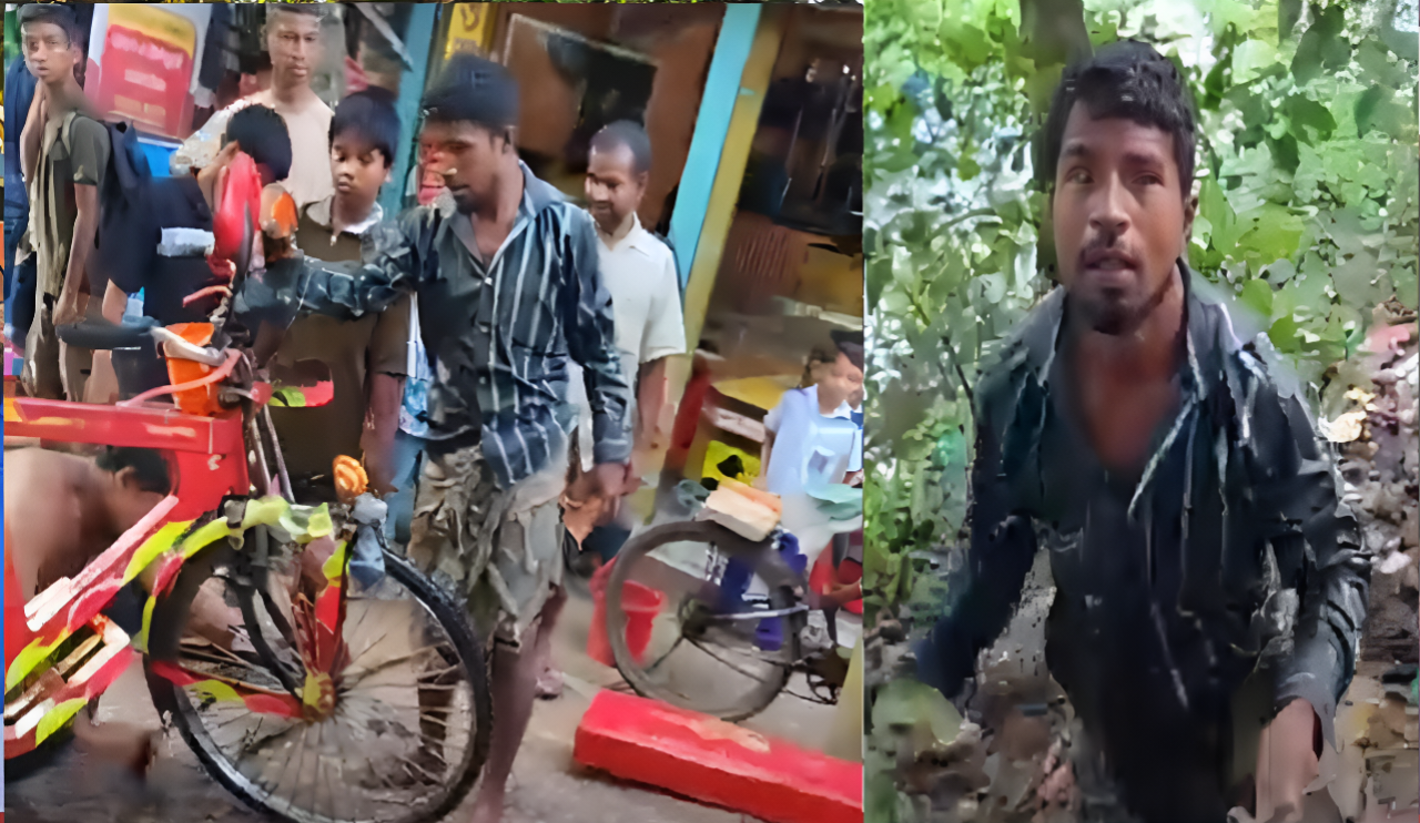 বাঞ্ছারামপুর ছলিমাবাদ-হোসেনপুর ব্রিজের ফাঁদে অটোরিকশা, ৪ যাত্রীসহ অটোরিক্সা উদ্ধার করে এলাকাবাসী 