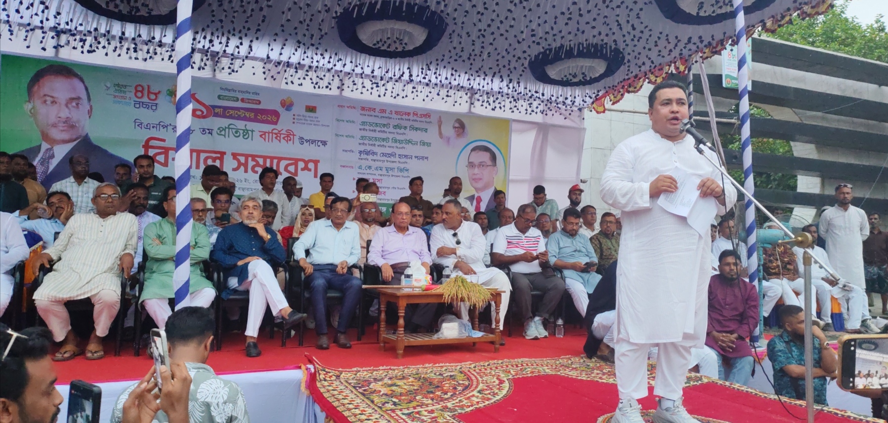 বাঞ্ছারামপুরে বিএনপির ৪৮তম প্রতিষ্ঠাবার্ষিকীতে বিশাল সমাবেশ